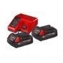 Kit de bateria e carregador Milwaukee NRG M18 2.0 AH