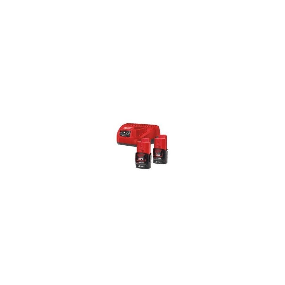 Milwaukee Kit de baterías y cargador M12 NRG-202 - Pack NRG M12 2.0Ah Milwaukee Kit de baterías y cargador M12 NRG-202 - Pack NRG M12 2.0Ah