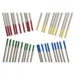 Elétrodo de tungsténio azul vermelho vermelho verde dourado para soldadura TIG