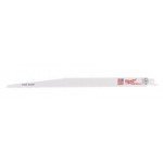 Lâmina de sabre Milwaukee UNIVERSAL para metal, madeira e plástico 300mm 8/12Tpi - 5pcs