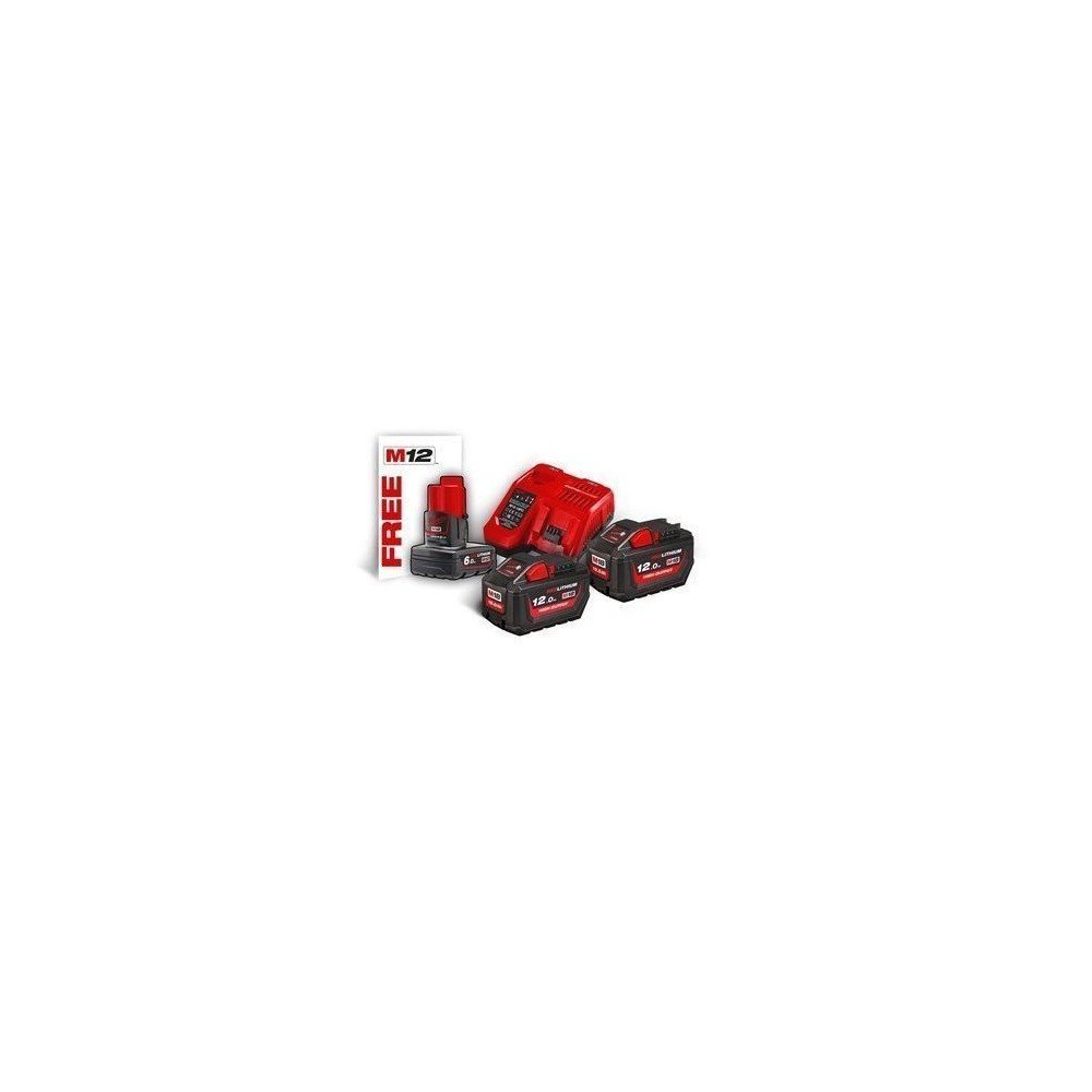 Milwaukee Kit de baterías y cargador NRG M18™ HIGH OUTPUT™ 12.0AH Milwaukee Kit de baterías y cargador NRG M18™ HIGH OUTPUT™ 12.0AH