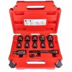 Milwaukee JUEGO DE 13 VASOS DE IMPACTO CORTOS DE ½″ PT MALETA