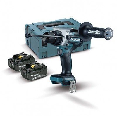 Berbequim combinado Makita BL 18V LXT, 5,0Ah e 130 Nm DHP486RTJ