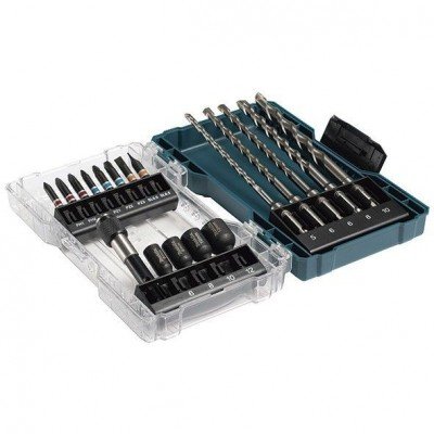 Makita Estuche de puntas y brocas para SDS-PLUS (18 pcs) E-07026