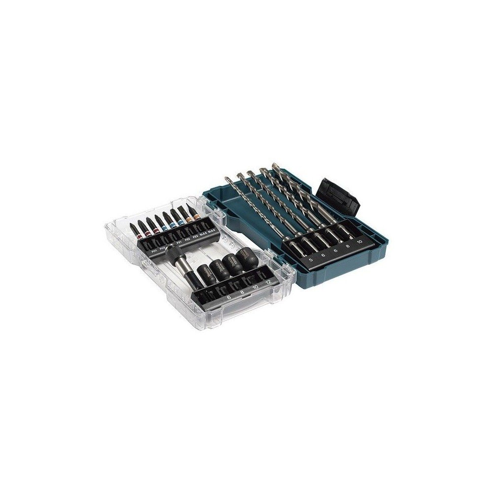 Makita Estuche de puntas y brocas para SDS-PLUS (18 pcs) E-07026 Makita Estuche de puntas y brocas para SDS-PLUS (18 pcs) E-07026