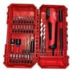 Conjunto de brocas e pinos Milwaukee Shockwave com adaptador angular