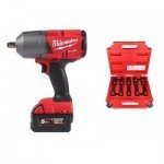Milwaukee M18 FHIWF12-502X CHAVE DE IMPACTO DE ALTO PAR M18 FUEL™ DE ½″ CON ANILLO + REGALO