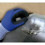 Luva JUBA sem costura revestida de nylon®/elastano nitrilo com poliuretano esponjoso à base de água com T-Touch®