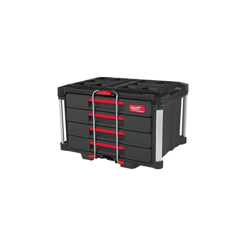 Milwaukee CAJONERA PACKOUT™ CON 4 CAJONES Milwaukee CAJONERA PACKOUT™ CON 4 CAJONES