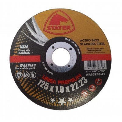 Stayer PREMIUM 125x1x22.2 T41 disco curto
