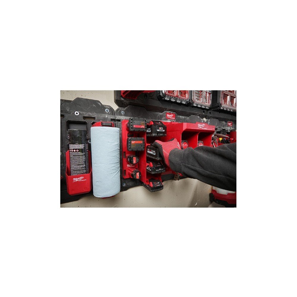 Milwaukee Soporte PACKOUT™ para baterias M18 Milwaukee Soporte PACKOUT™ para baterias M18