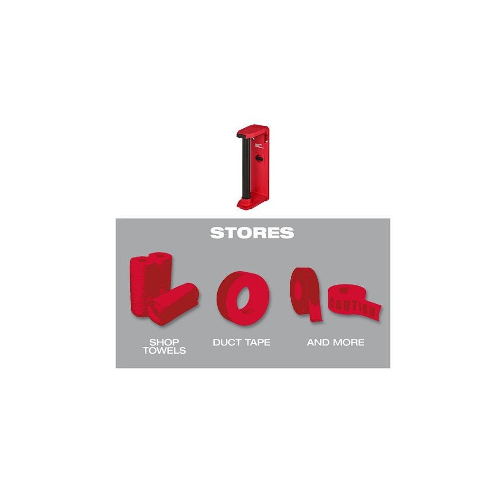 Suporte para rolos de papel Milwaukee PACKOUT Suporte para rolos de papel Milwaukee PACKOUT