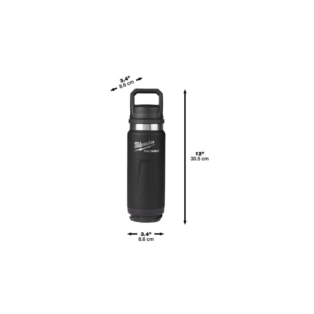 Milwaukee TERMO PACKOUT™ 530ml NEGRO Milwaukee TERMO PACKOUT™ 530ml NEGRO
