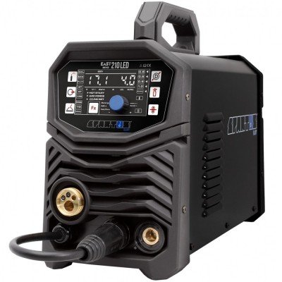 SPARTUS® EasyMIG 210LED Máquina soldadura hilo, electrodo y Lift-TIG 200A