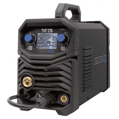 SPARTUS® EasyMIG 215 Máquina de Solda Inversora Multiprocesso MIG/MAG, FLUX, TIG DC e MMA