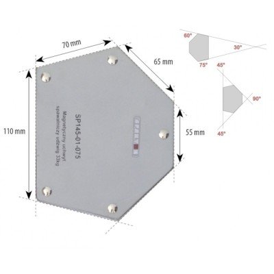 SPARTUS® Soporte de soldadura magnético 33 kg