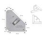 SPARTUS® Suporte de soldagem magnética com interruptor liga/desliga 13,5kg