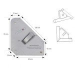 SPARTUS® Suporte de soldagem magnética com interruptor liga/desliga 13,5kg