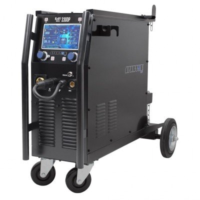SPARTUS® EasyMIG 330DP Máquina soldadura hilo pulsado, electrodo y Lift-TIG