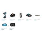 Makita Taladro combinado LXT ® DHP485RFJ con baterías y cargador