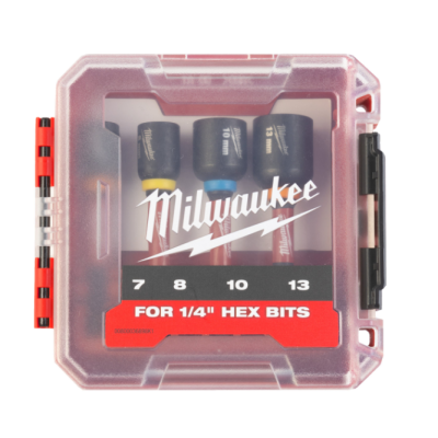 Milwaukee Vasos con eje Hex.1/4˝ magnéticos SHOCKWAVE™ Impact Duty™