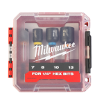 Milwaukee Chaves de caixa com haste 1/4" SHOCKWAVE™ Impact Duty™