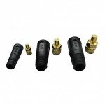Conector aéreo macho para cabos de soldadura
