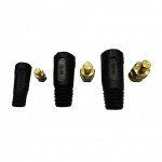Conector aéreo macho para cabos de soldadura