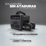 Máquina de soldadura inversora Solter SOLBAT SB-120 elétrodo MMA alimentado por bateria
