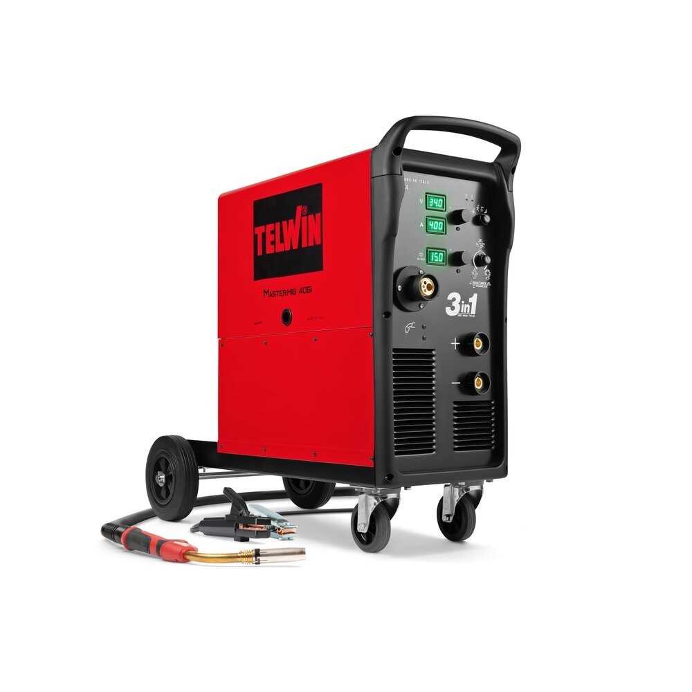 Telwin Mastermig 405i Soldadora inverter multiproceso (MIG-MAG/BRAZING/MMA y TIG DC-Lift) 400A Telwin Mastermig 405i Soldadora inverter multiproceso (MIG-MAG/BRAZING/MMA y TIG DC-Lift) 400A