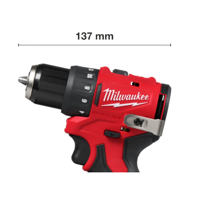 Milwaukee M12 BLDDRC-0 Taladro atornillador subcompacto M12™ sin escobillas