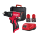 Milwaukee M12 BLPDRC-202C Berbequim com percussão compacto sem escovas M12™