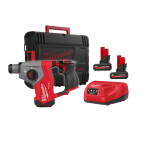 Milwaukee M12 FHAC16-502X Martelo combinado SDS-Plus subcompacto M12 FUEL™ 16mm