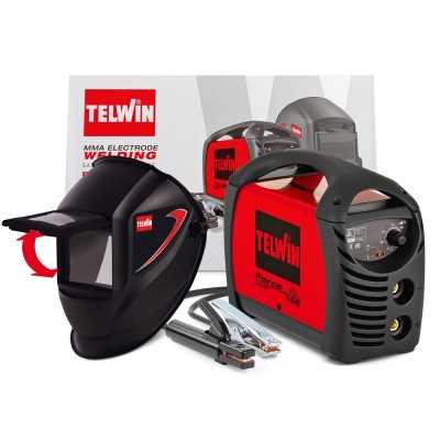 Telwin FORCE 145 230V + Acessórios + Máscara de Solda Máquina de soldar com elétrodo revestido Made in Italy