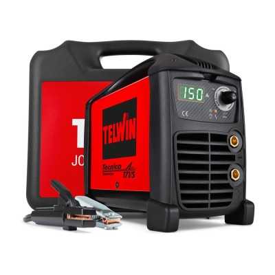 Telwin Tecnica 171/S 230V + Acessorios + Mala Máquina de eletrodo MMA Made in Italy