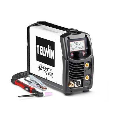 Telwin Infinity TIG 225 DC + Acessorios Máquina soldadura TIG DC e eletrodo monofásica 230V