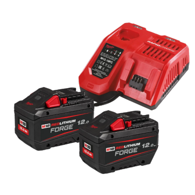Milwaukee M18 FORGENRG-122 Baterias 12Ah M18™ FORGE™ e kit carregador