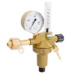 Spartus Regulador de pressão para Árgon/Árgon+CO₂ 200 bar com rotâmetro