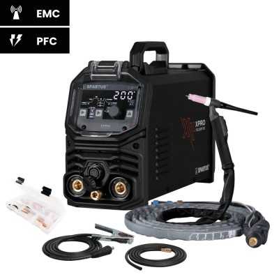 SPARTUS XPro TIG 200P DC Máquina soldadura TIG DC e MMA