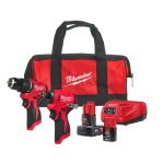 Milwaukee M12 BLPP2B-422B Kit Powerpack M12™ BRUSHLESS Berbequim e Aparafusadora de Impacto