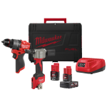 Milwaukee M12 FPP2D2-422X Powerpack M12 FPD2 Berbequim de Percussão + Rebitadora M12 BPRT