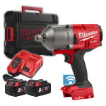 Milwaukee M18 ONEFHIWF12-502X Chave de Impacto de Alto Binário M18 FUEL™ ONE-KEY™ de ½″ com Anel