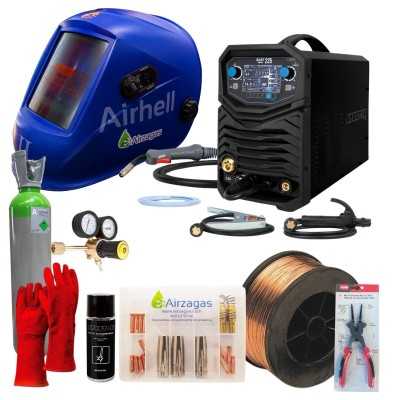 Kit completo de soldadura MIG/MAG com gás para aço carbono Spartus Easymig 225