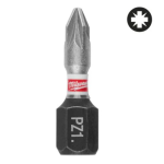 Milwaukee PONTA SHOCKWAVE PZ1 X 25 MM - 3 UNIDADES
