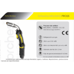 Antorcha hilo MIG/MAG M25 6 metros - EDR