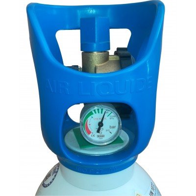 Botella Gas Oxígeno 11L Albee Air Liquide para soldadura autogena y corte